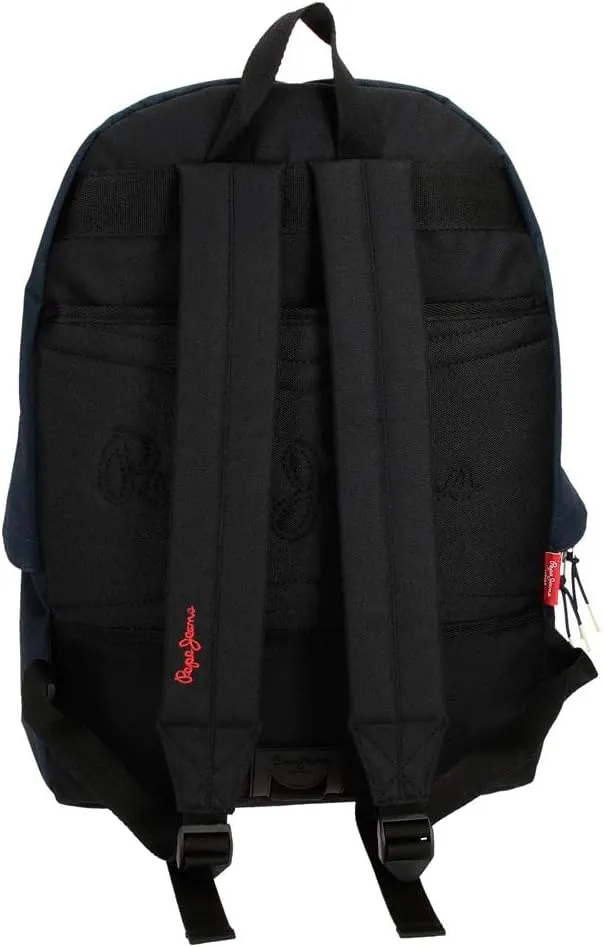 Pepe Jeans Dikran Koffer-Set, starr, ABS-Kombinationsverschluss, seitlich, Blue, Backpack 44