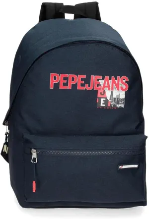 Pepe Jeans Dikran Koffer-Set, starr, ABS-Kombinationsverschluss, seitlich, Blue, Backpack 44