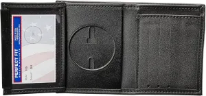 Perfect Fit Round US Marshal Hidden Badge Wallet Badge Holder (2-1/4 inch recessed round cutout, Cutout PF281)
