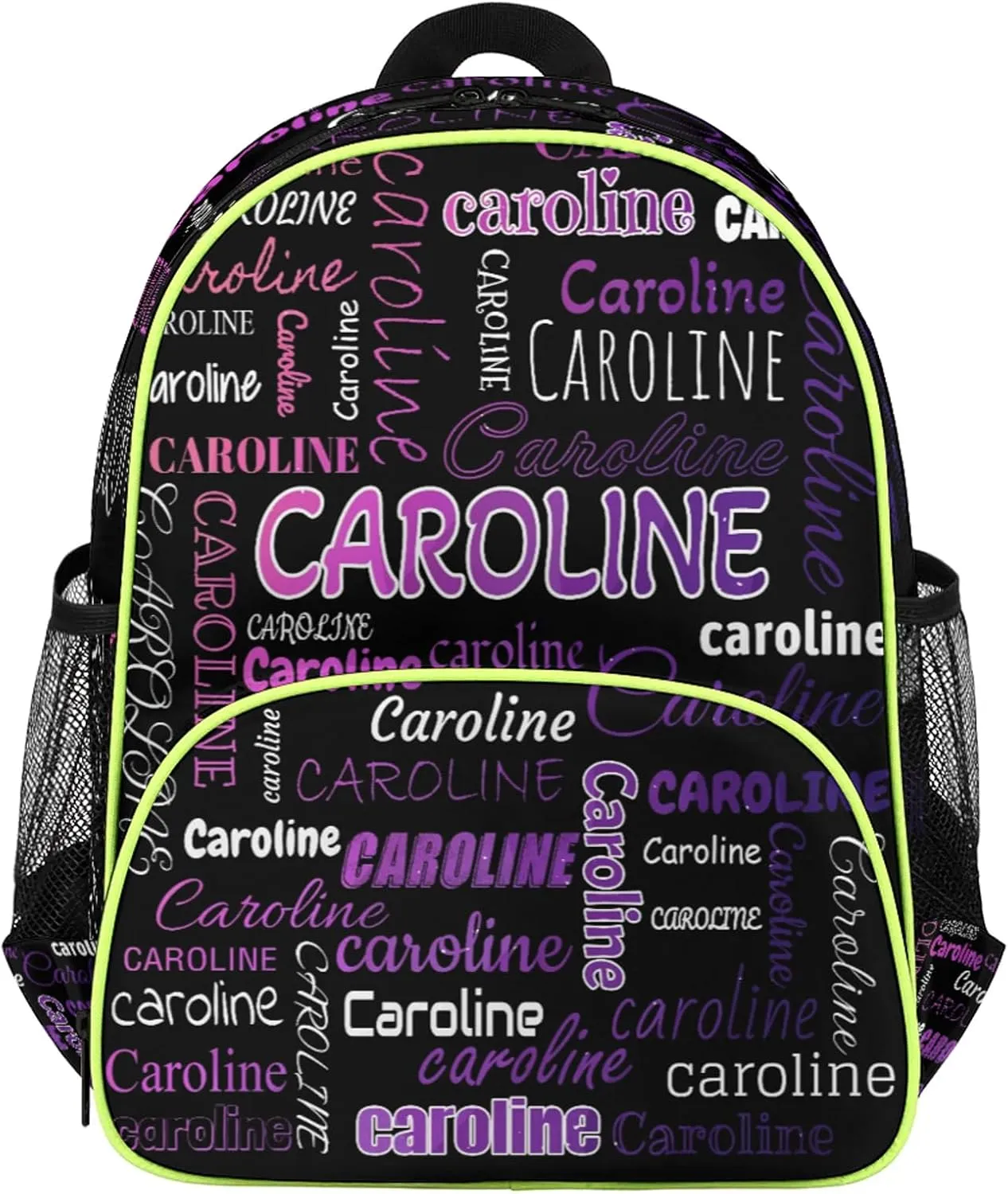 Personalized Backpack Bag with Name Lightweight Custom Shoulder Bags Waterproof Casual Backpacks Travel Laptop Bag for Travel Work Picnic 14.2in, Colorful Waves