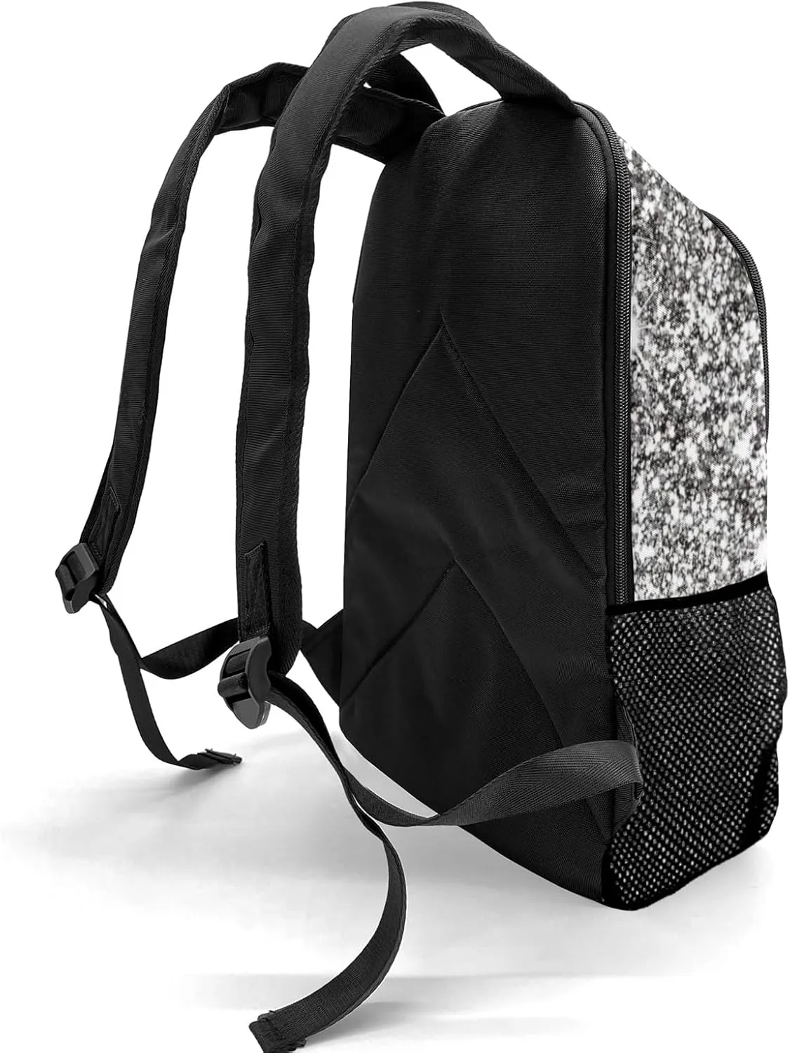 Personalized Gymnastics Man Grey Bling Print Shoulder Bag Backpack Daypack Multifunction Leisure Schoolbag Outdoor Casual Bag with Name Custom