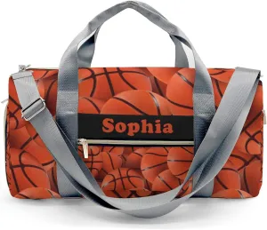 Personalized Sport Basketball Duffel Bag,Customized Sport Player Travel Bag for Gifts