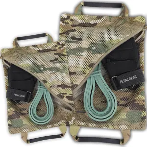 PETAC GEAR Tactical Storage Mesh Pouch Set,Insert Modular Utility Admin Pockets,Travel Organizer EDC Bag