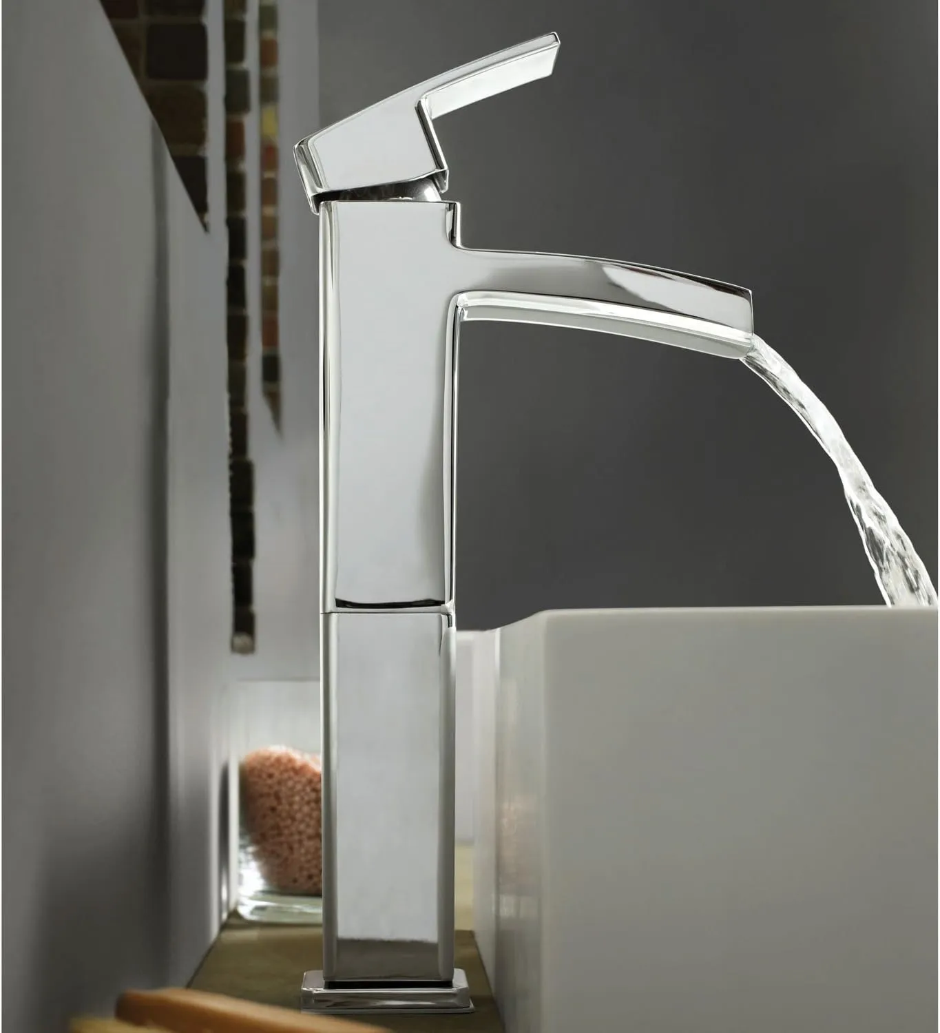 Pfister LG40DF0C Kenzo Single Control Vessel Bathroom Faucet in Polished Chrome