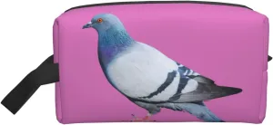 Pigeon Print Travel Cosmetic Large Capacity Zippered Storage Bag For Toiletries Daily Essentials