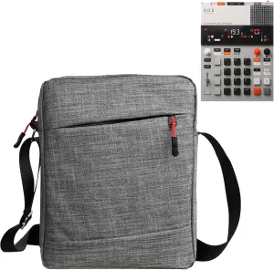 Pocket Operator Bag - Splashproof Crossbody Pouch Case for Teenage Engineering K.O. II Sampler EP-133 K.O II Sampler, Synthesizer and Drum Machine with Adjustable Strap (grey)