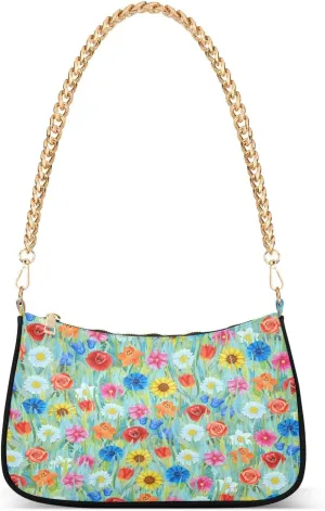 Polyester Shoulder Purses for Women,Fashion Shoulder Bag Purse Womens Crescent Crossbody Bag