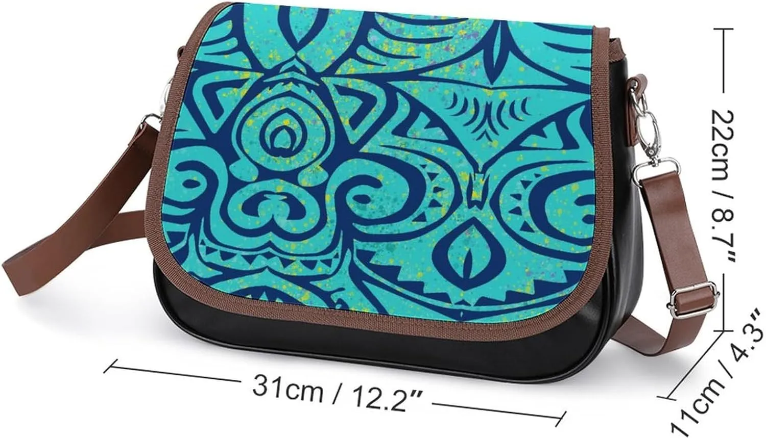 Polynesian Women'S Crossbody Bag Customization, Samoan, Fiji, Hawaiian Island Tribal Design Women'S Bag 2025