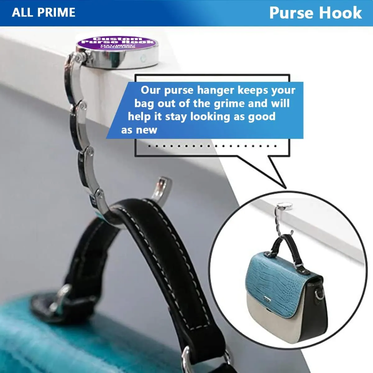 Portable Tote Hanger Table Bar Wallet Instant Swivel Top Hook For Table Tote Storage Folding Decorative Table Hook, Cat