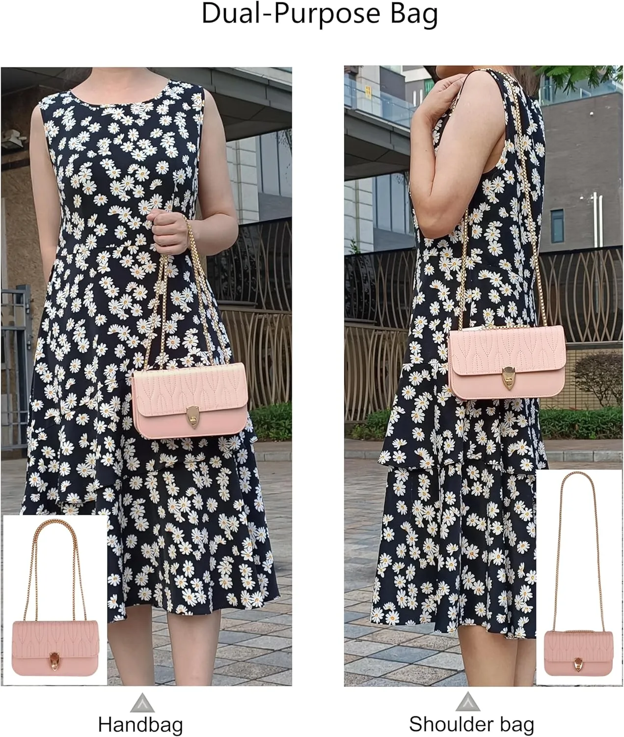 PORT&LOTUS Mini Shoulder Bag for Women PU Leather Small Bags for Women Little Tote Bag Women Purses