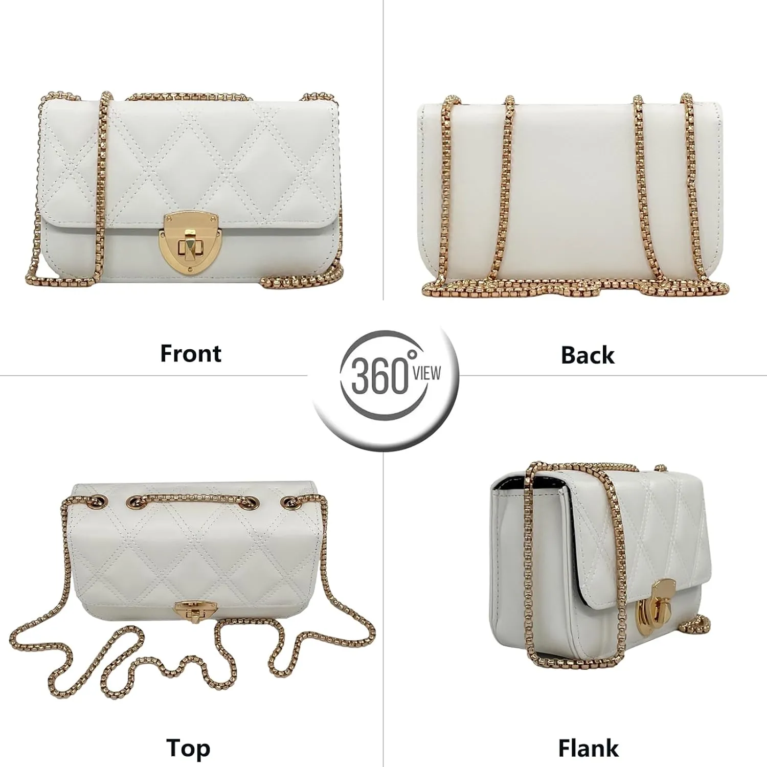 PORT&LOTUS Mini Shoulder Bag for Women PU Leather Small Bags for Women Little Tote Bag Women Purses