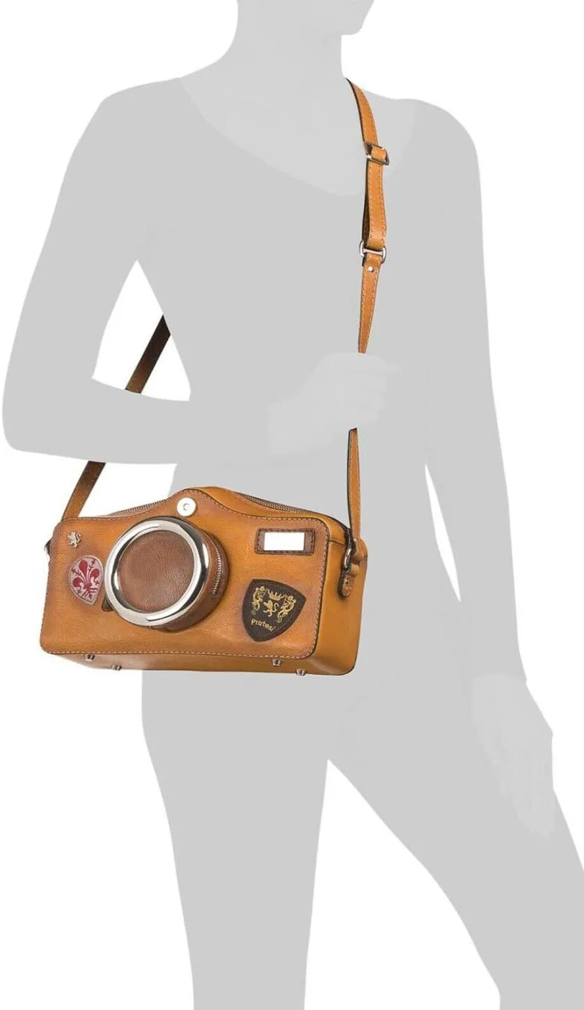 Pratesi Cross-Body bag Camera - B444 Bruce (Chianti)