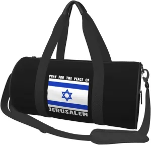 Pray For The Peace Of Jerusalem Duffel Bag Gym Bag Travel Sports Tote Large Foldable Beach Swim Yoga8