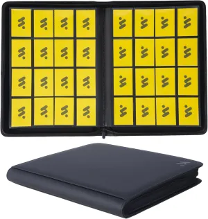 Premium 1000  Pockets Card Binder,16 Pockets Trading Card Binder Ringless Side Loading Trading Card Album Folder for TCG -Black