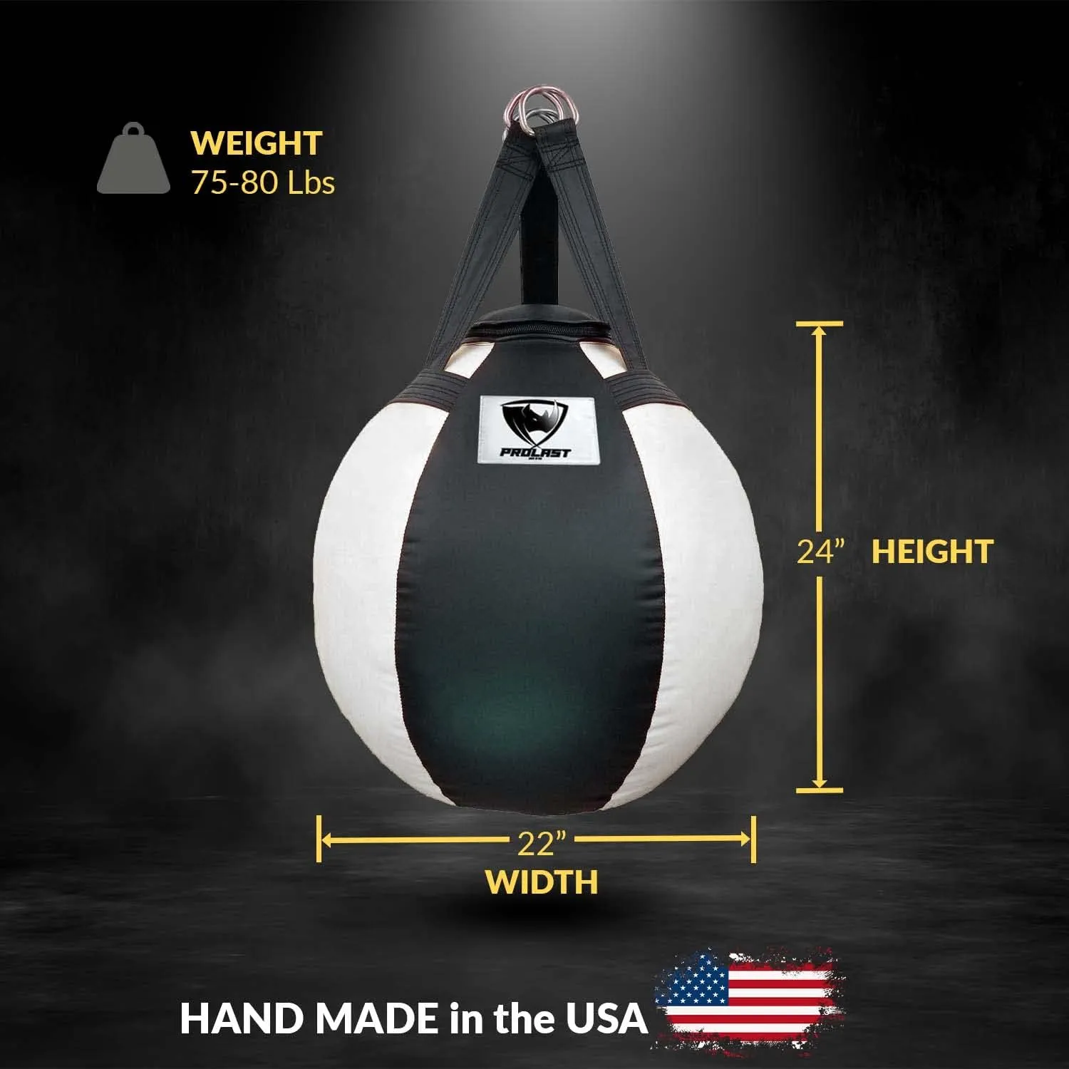 PROLAST Wrecking Ball Heavy Bag Body Snatcher Professional Boxing Training Muay Thai MMA Specialty Punching Bag (Filled)