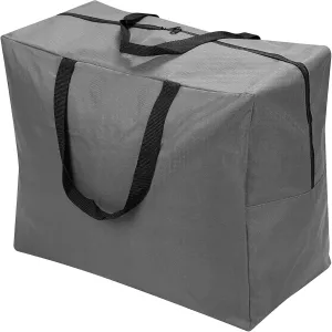 ProPik Holiday Ornaments Accessories Storage Bag Tear-proof Polyester Material 15” X 9.8” X 18.1” With Handles And Full Length Zipper (Gray)