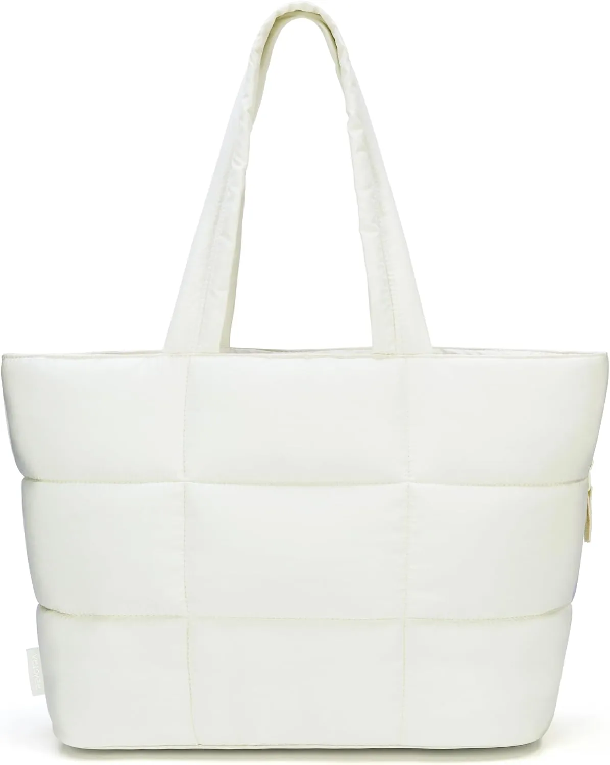 Puffer Tote Bag for Women, Mother's Day Gift, Large Quilted Puffy Handbag with Side Pockets, Lightweight Shoulder Bag