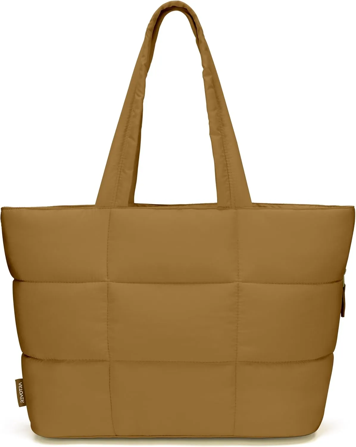 Puffer Tote Bag for Women, Mother's Day Gift, Large Quilted Puffy Handbag with Side Pockets, Lightweight Shoulder Bag