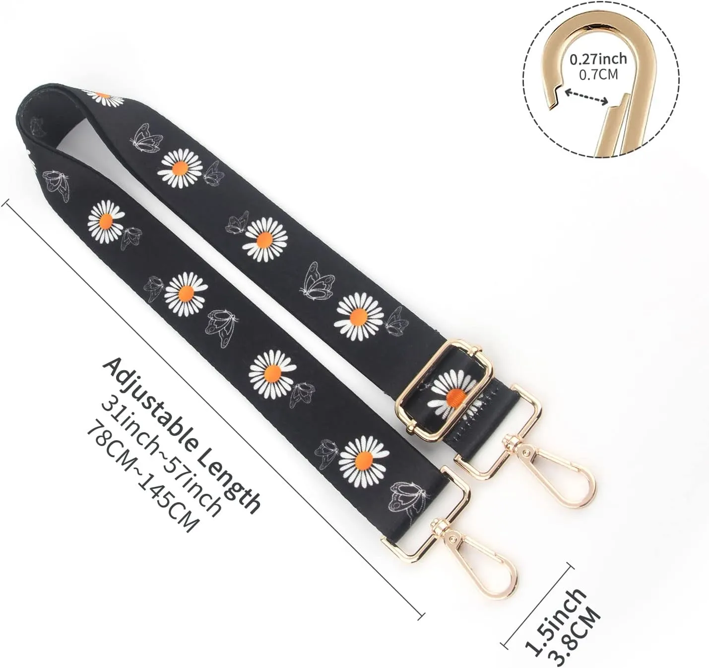 Purse Strap,Replacement Crossbody Shoulder Strap for Handbag…