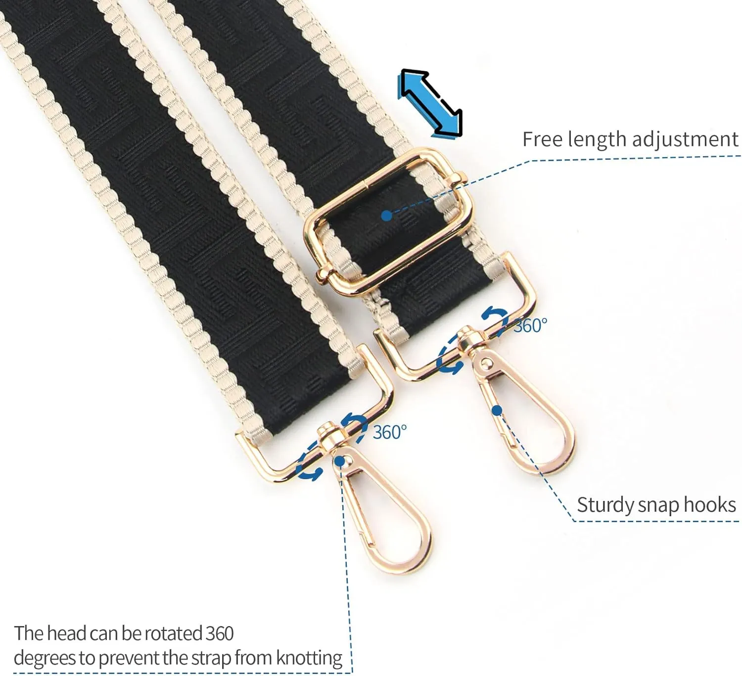 Purse Strap,Replacement Crossbody Shoulder Strap for Handbag…