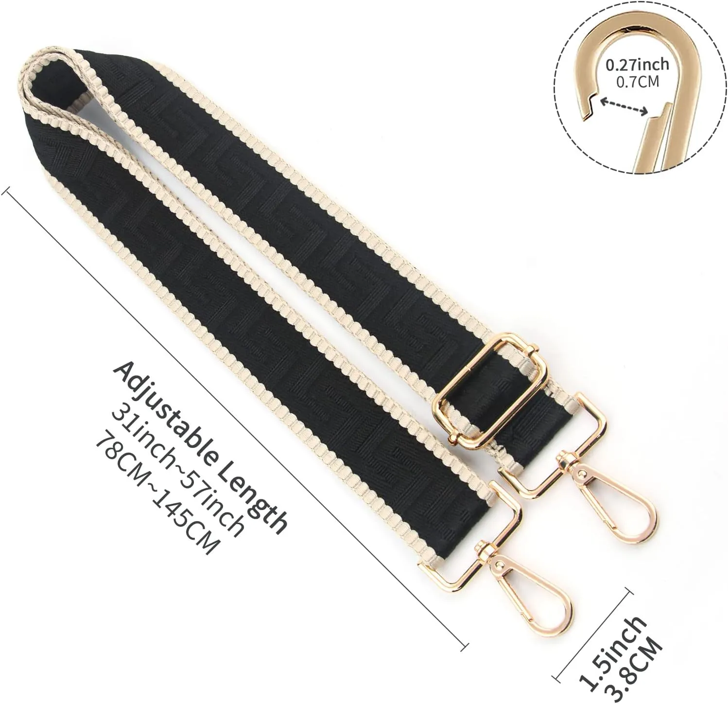 Purse Strap,Replacement Crossbody Shoulder Strap for Handbag…