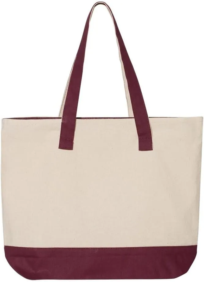 Q-Tees 19L Zippered Tote - Q1300