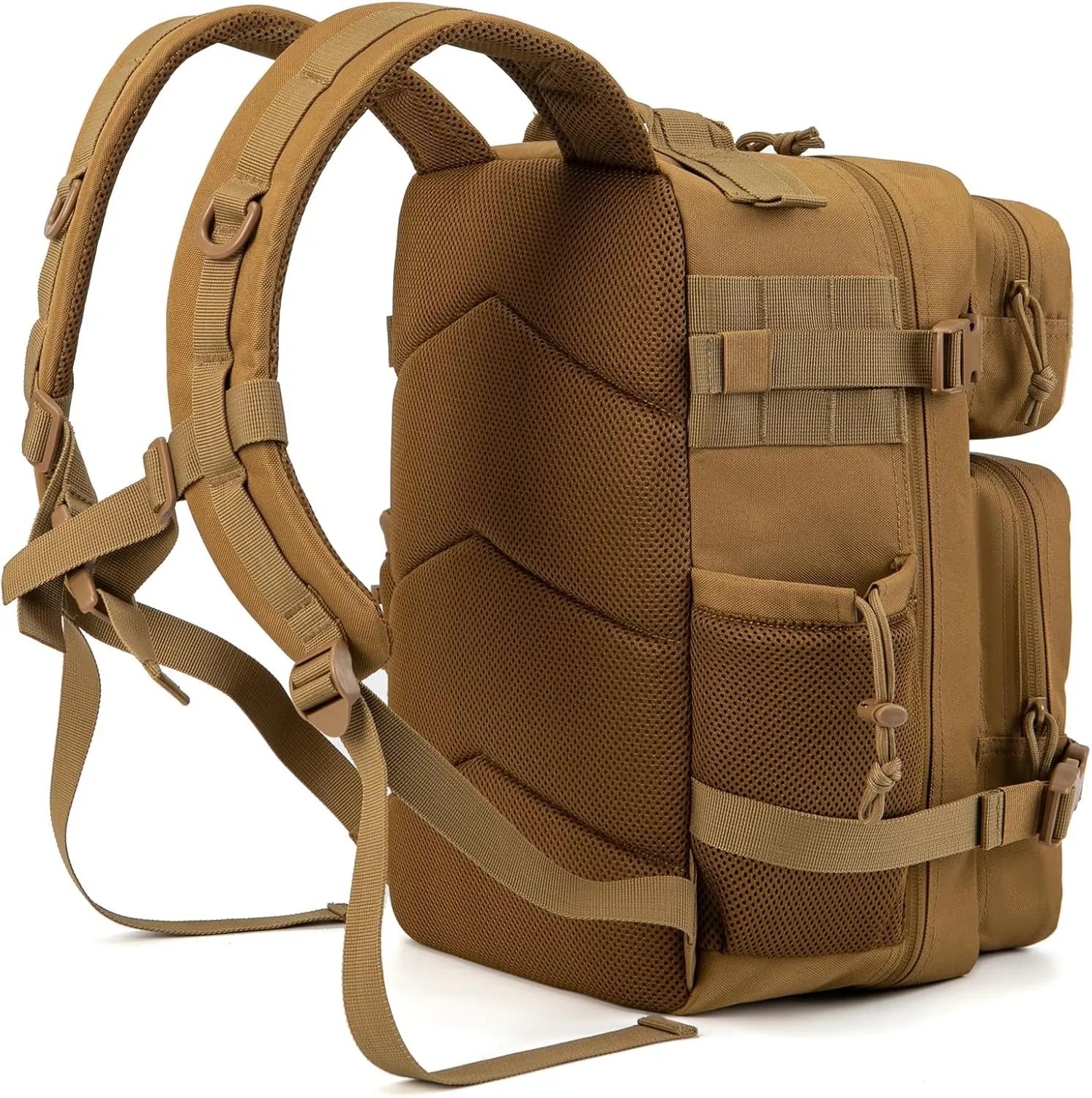 QT&QY 25L/35L/45L Military Tactical Backpack For Men Molle Daypack 3 Day Bug Out Bag Hiking Rucksack With Bottle Holder