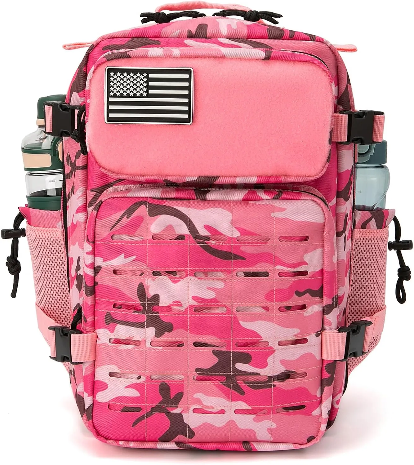 QT&QY 25L/35L/45L Military Tactical Backpack For Men Molle Daypack 3 Day Bug Out Bag Hiking Rucksack With Bottle Holder