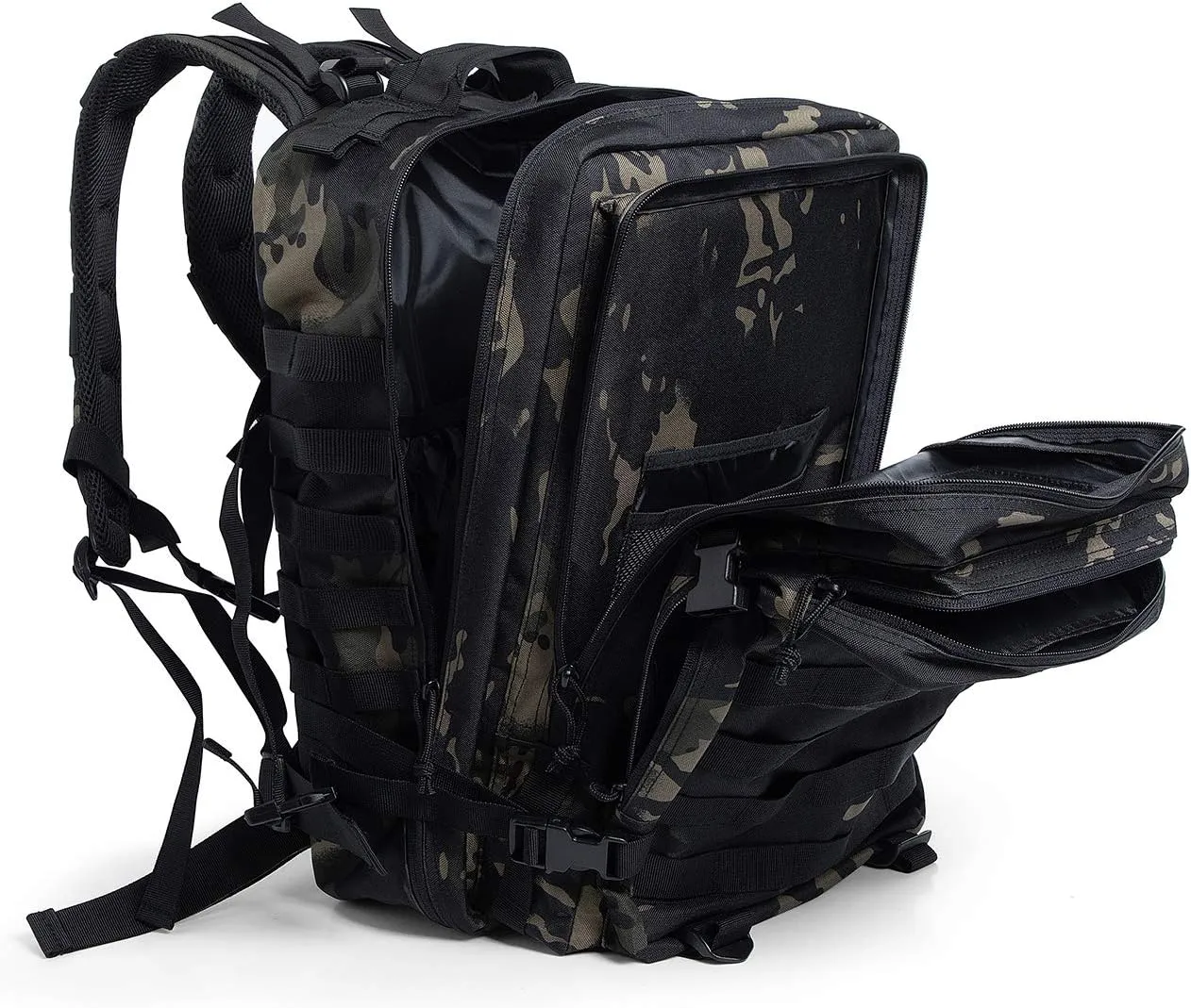 QT&QY 45L Military Tactical Backpacks Molle Army Assault Pack 3 Day Bug Out Bag Hiking Treeking Rucksack…
