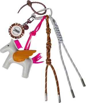 QTMY Cute Horse Braided Keychain Bag Charms for Handbag Purse Backpack Accessories Bogg Bag,348