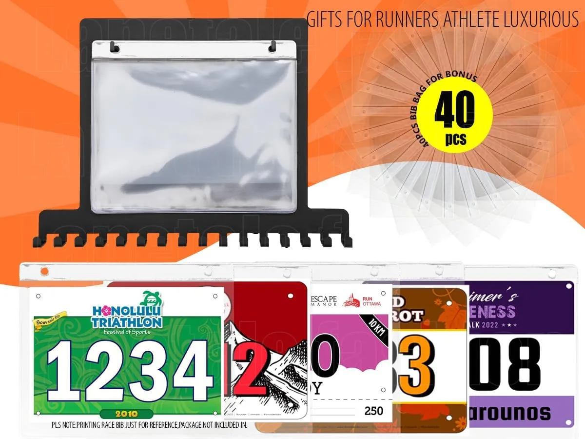 Race Medal Holder Wall Hanger - Marathon Runner Bib Medal Display, Luxurious Gifts for Athletes