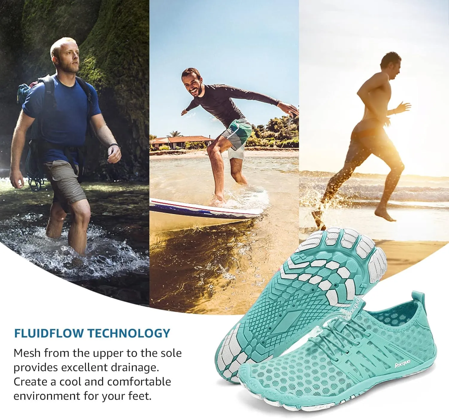 Racqua Composite Mesh Water Shoes Men Women