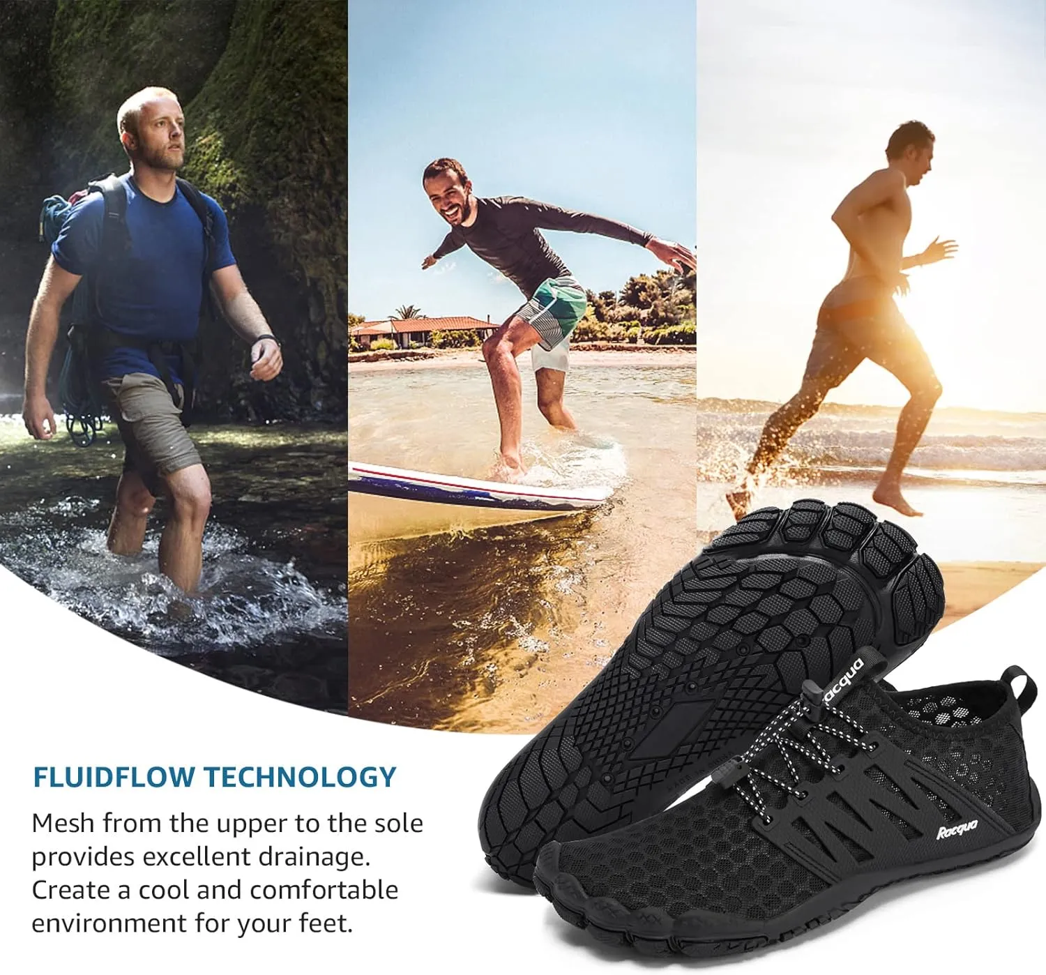 Racqua Composite Mesh Water Shoes Men Women
