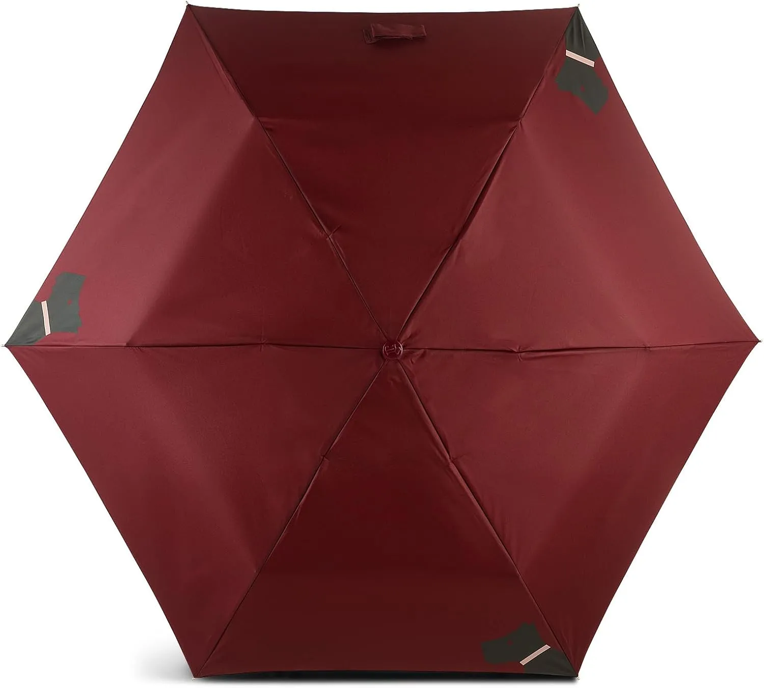 RADLEY London Face to Face Superlite Responsible Foldable Umbrella, Merlot