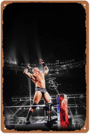 Randy Orton Poster 8x12 Inch Retro Vintage Metal Sign Home Man Cave Art_1