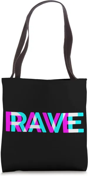 RAVE Raver DJ Festival Bass Techno Trance Goa Tote Bag