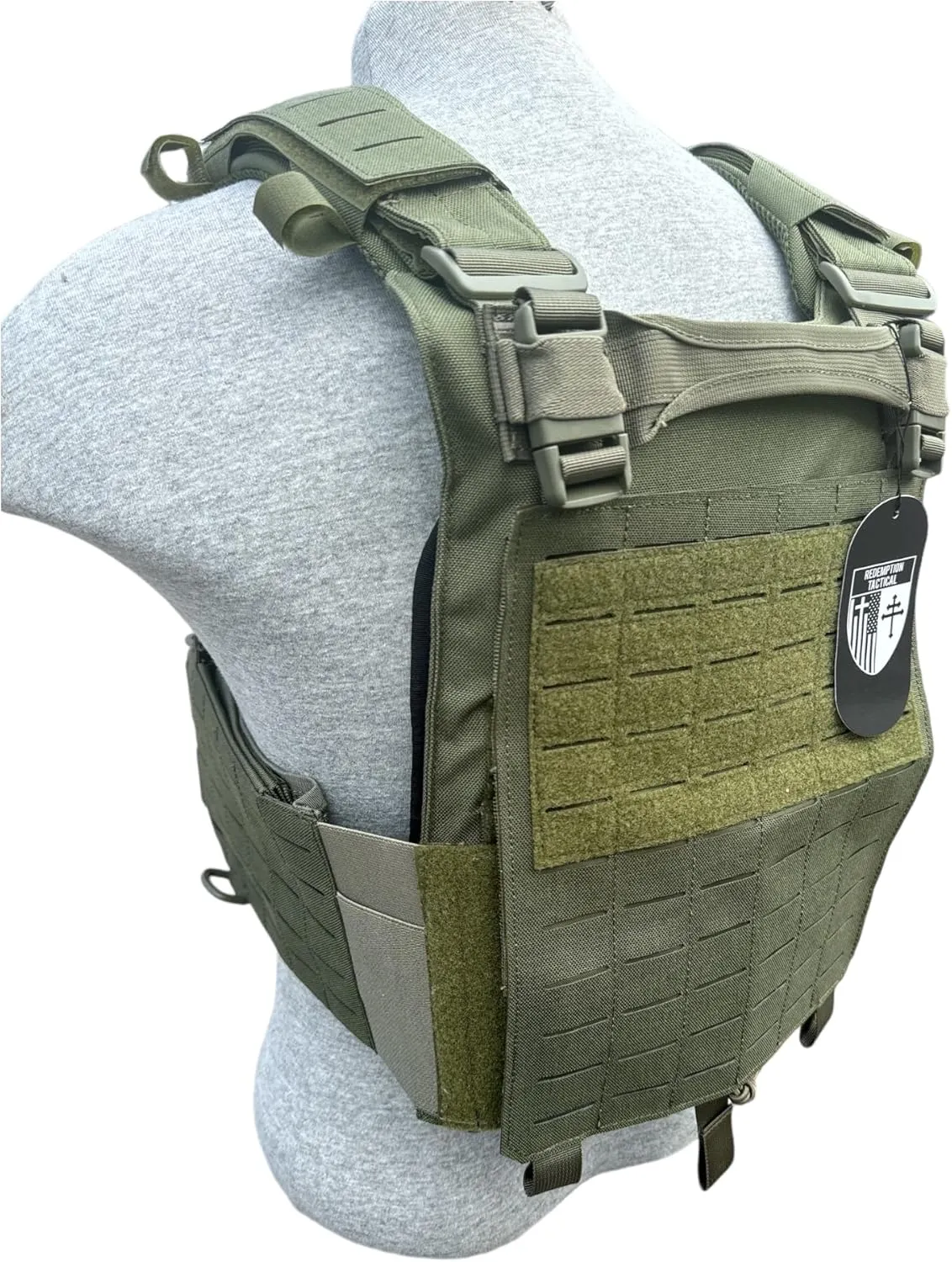 Redemption Crusader 2.0 Molle Quick Release Buckles Vest with Side Cummerbund Pouches and Triple Pouch