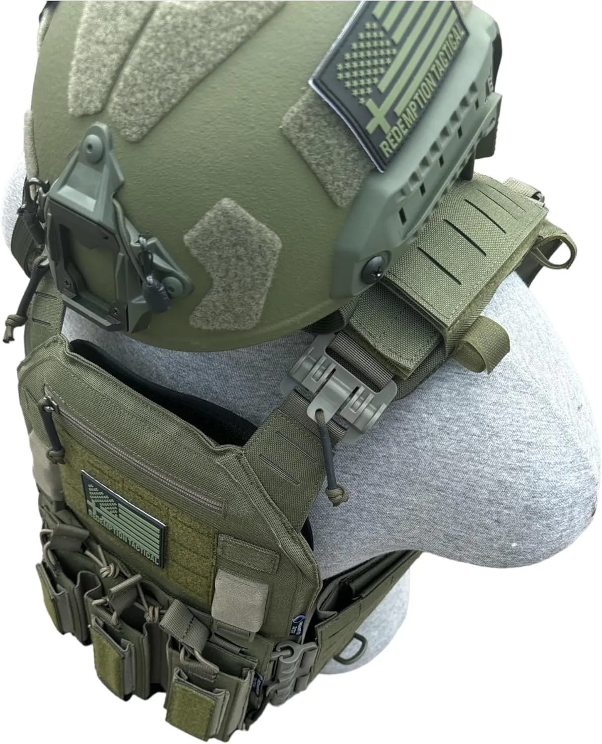 Redemption Crusader 2.0 Molle Quick Release Buckles Vest with Side Cummerbund Pouches and Triple Pouch