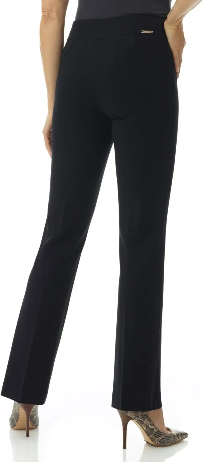 Rekucci Women's Secret Figure Pull-On Knit Bootcut Pant w/Tummy Control