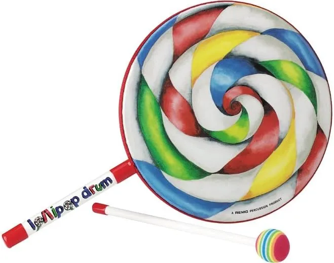 Remo ET-7110-00 Kids Percussion Lollipop Drum, 10"