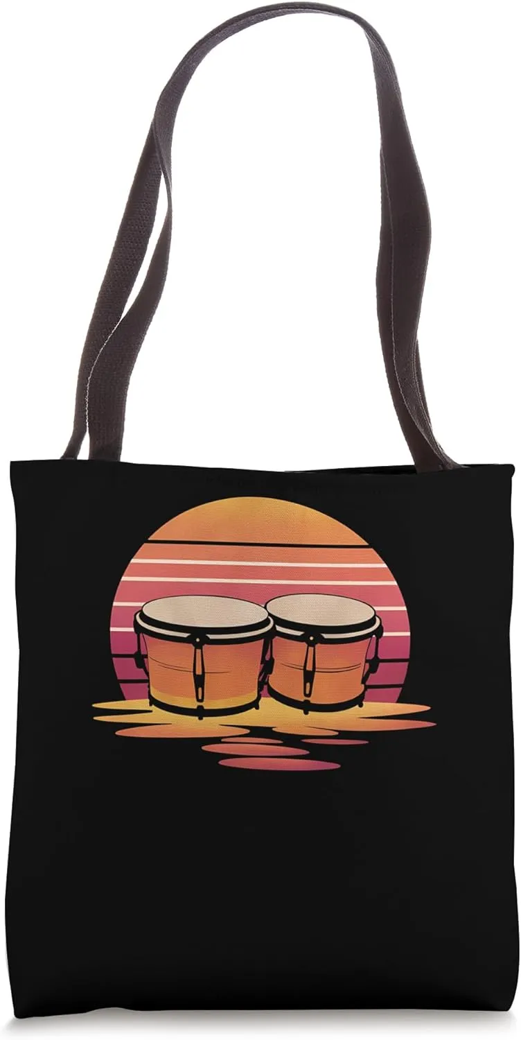 Retro Classic Bongos Tote Bag