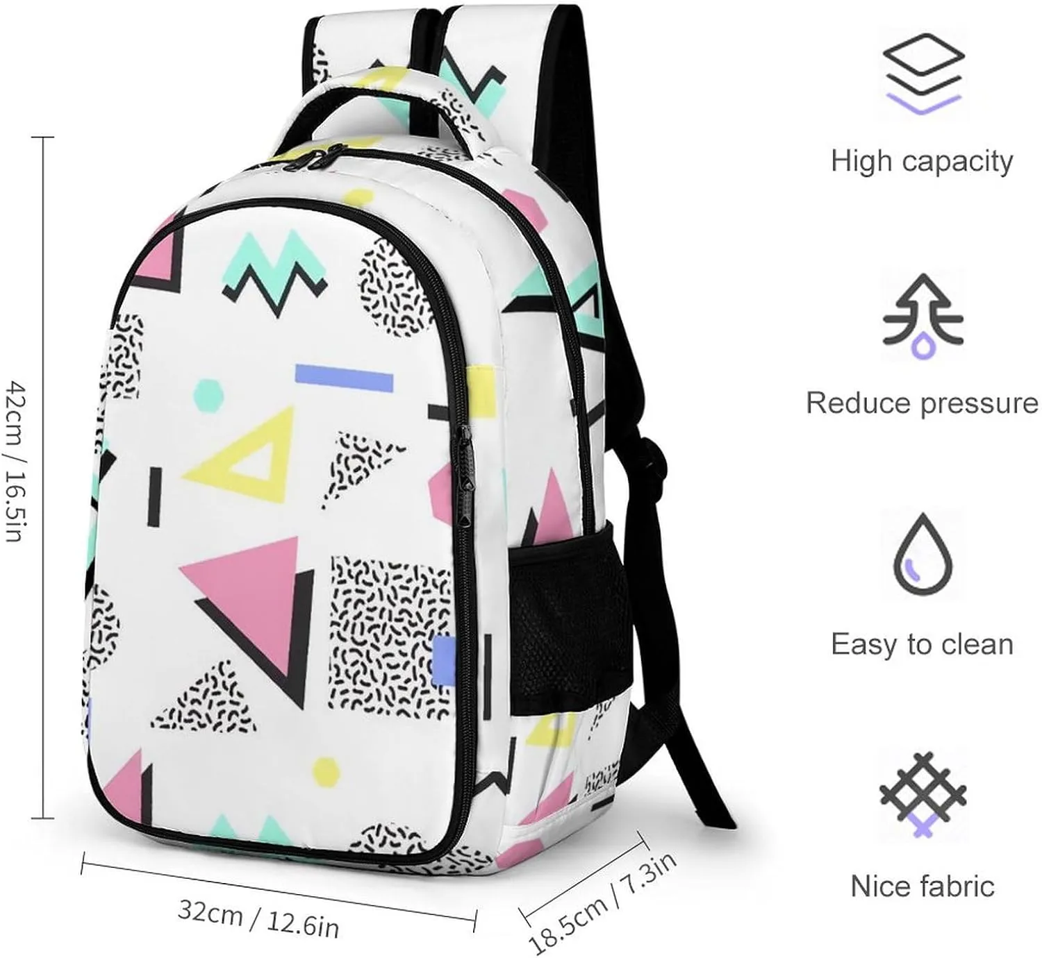 Retro Vintage Fashion Large Capacity, Lightweight, And Stylish Pocket Double Backpack