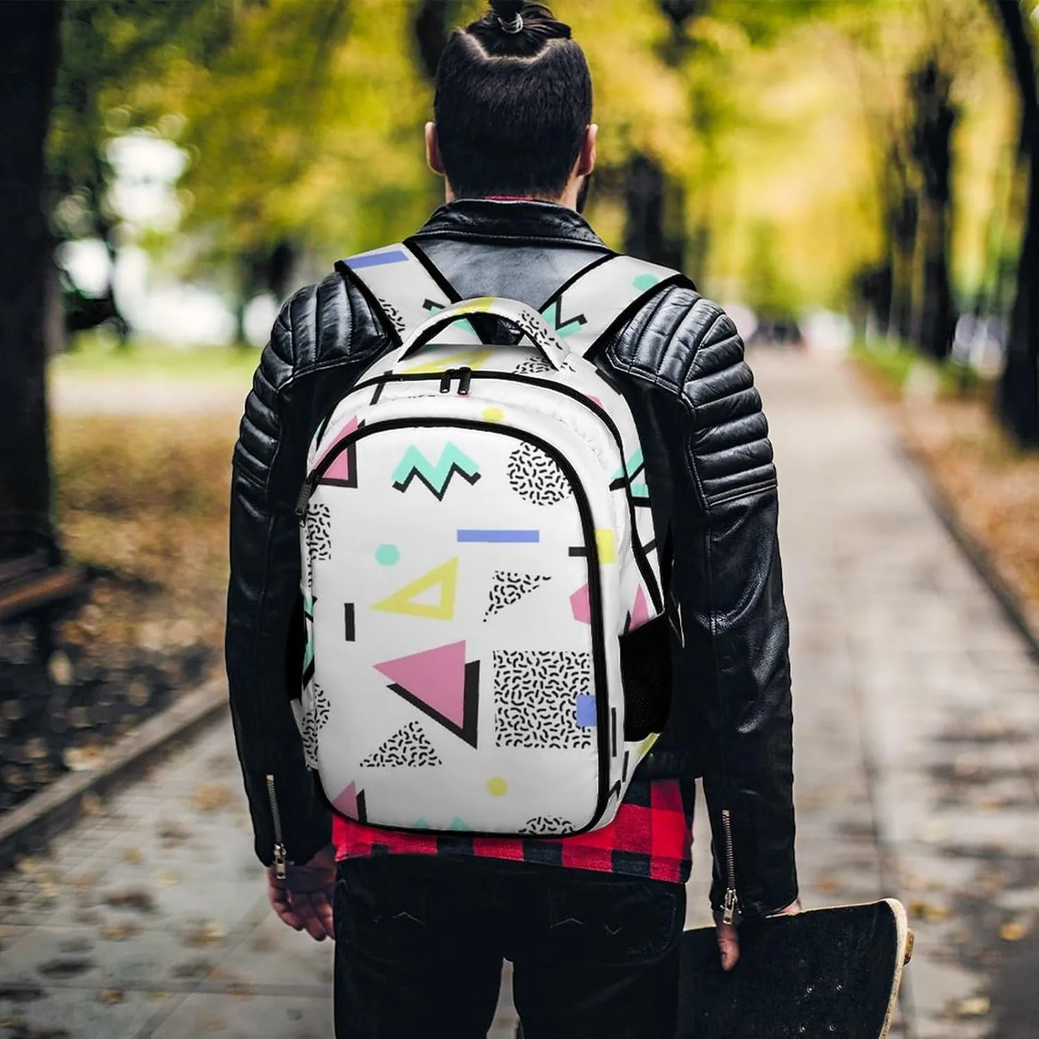 Retro Vintage Fashion Large Capacity, Lightweight, And Stylish Pocket Double Backpack