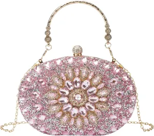 Rhinestone Evening Clutch Purses for Women Evening Weddings,Party Purses Crystal Diamond Glitter Sparkly Handbag