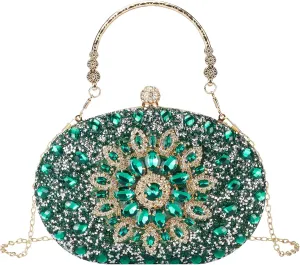 Rhinestone Evening Clutch Purses for Women Evening Weddings,Party Purses Crystal Diamond Glitter Sparkly Handbag