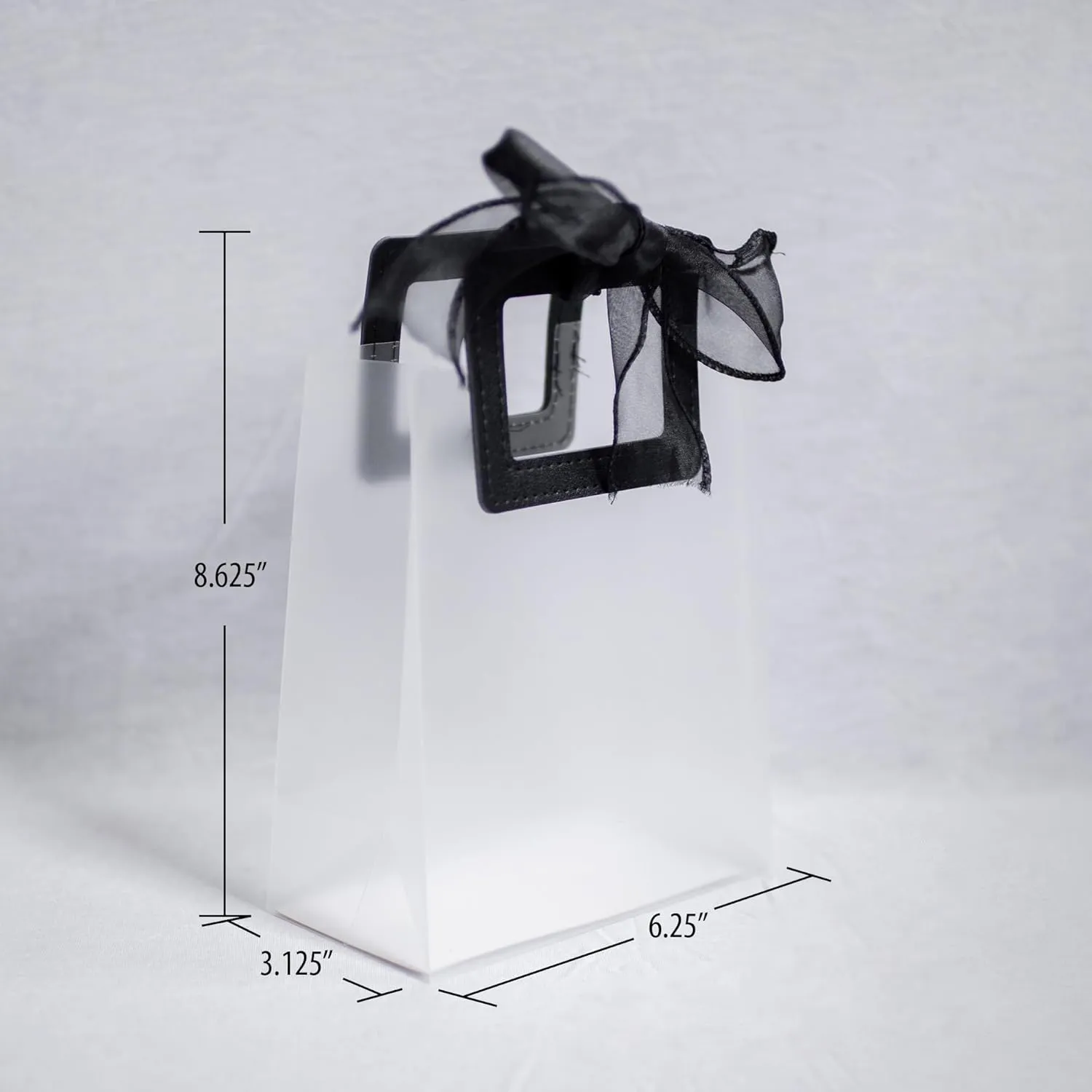 Ribbon & Luxe 12-Pack Boutique/Gift Bags with Square Stitched Handles Perfect For Your Boutique, Wedding, Baby or Bridal Shower and All Other Special Occasions (Assorted, Small 12-Count)