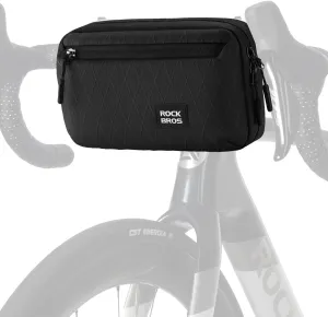 ROCKBROS Bike Handlebar Bag, 2.1L Large Capacity Bike Front Bag, Quick Release Handlebar Bags for Bicycles Scooters, Multifunctional Shoulder Waist Bag