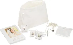 Roman My First Communion Girl Prayer Book Rosary Pin Purse 6 Piece Set