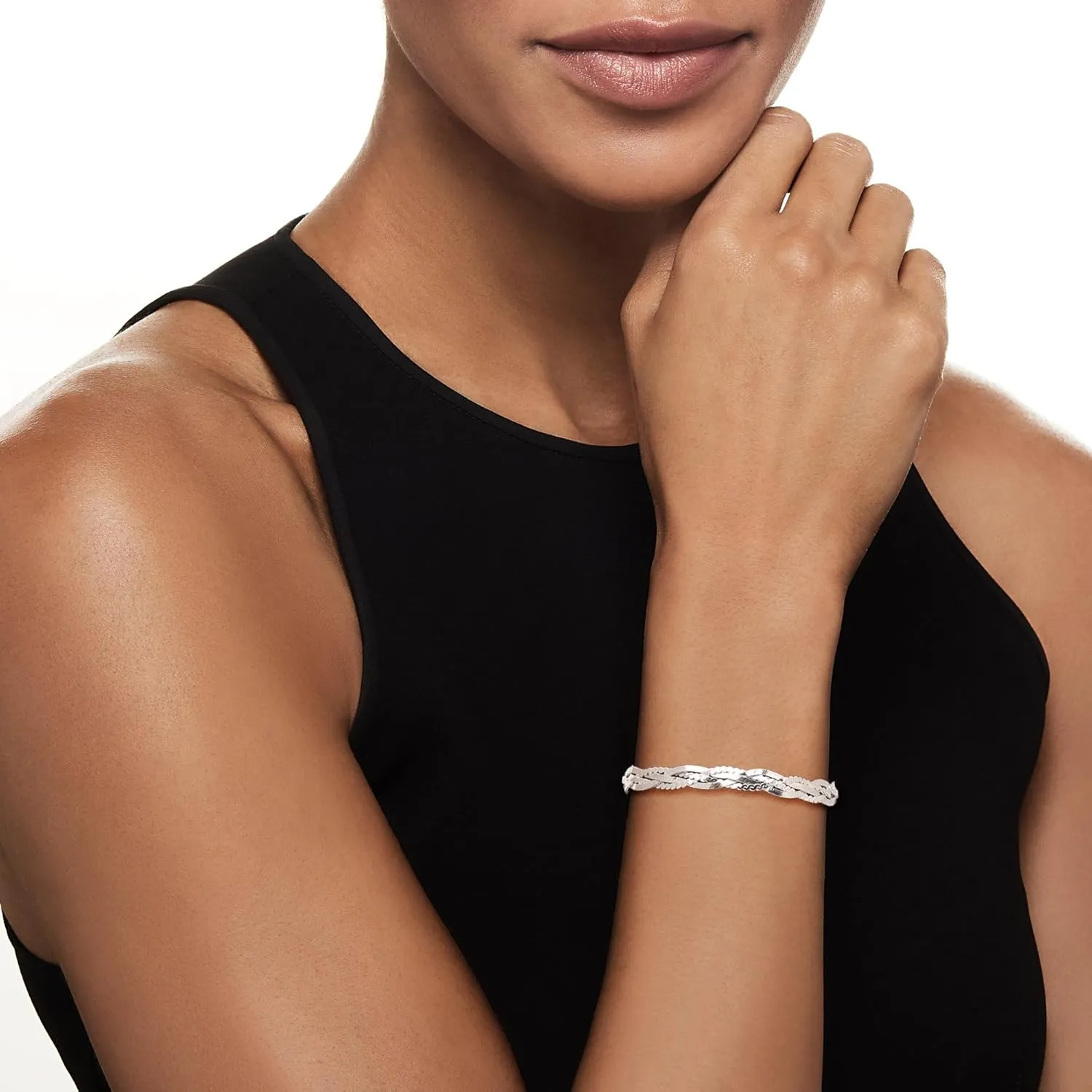 Ross-Simons Italian Sterling Silver Braided Bracelet