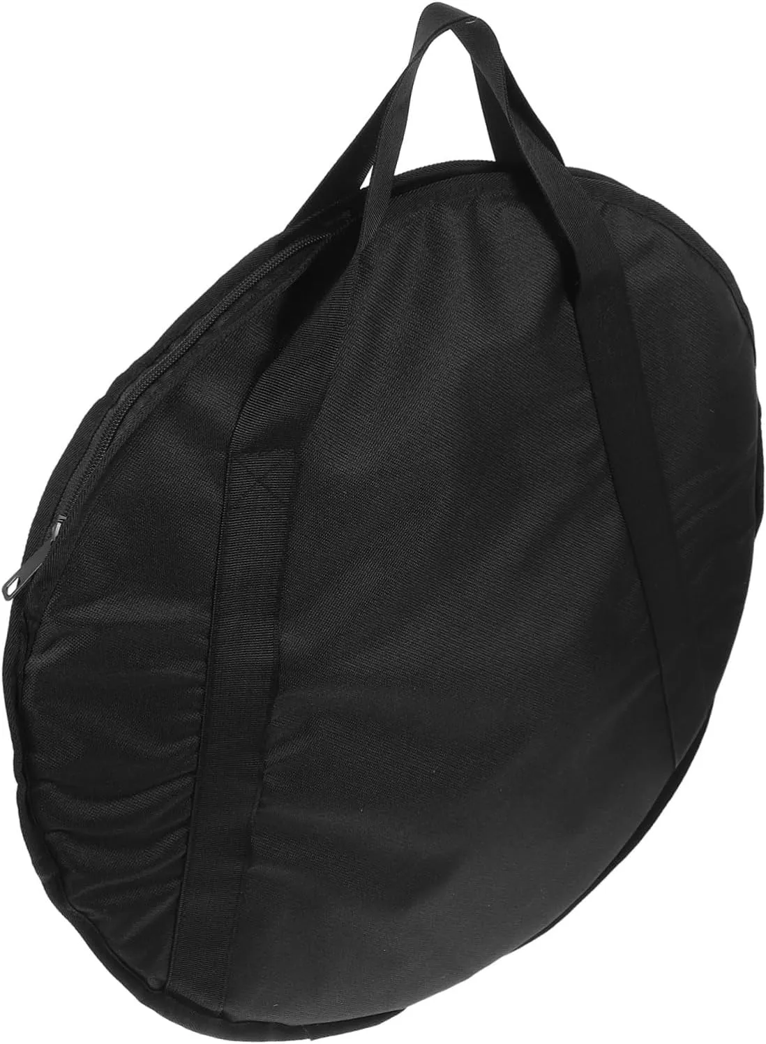 Round Zippered Storage Bag for Instruments Oxford Material Cymbal Bag Handhold Design Travel Carrying Case